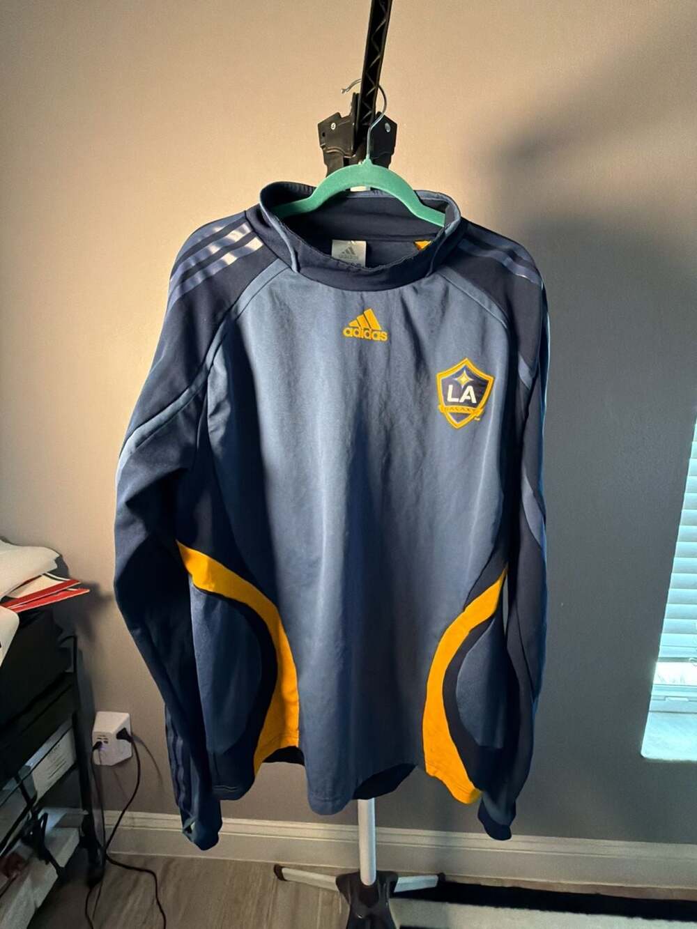 Adidas LA Galaxy Formotion Drill Top Sweatshirt Blue Size XL